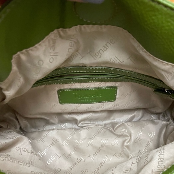 Tignanello Green Leather Shoulder Bag - Picture 7 of 12